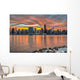 Sunset over Manhattan Gantry Wall Decal