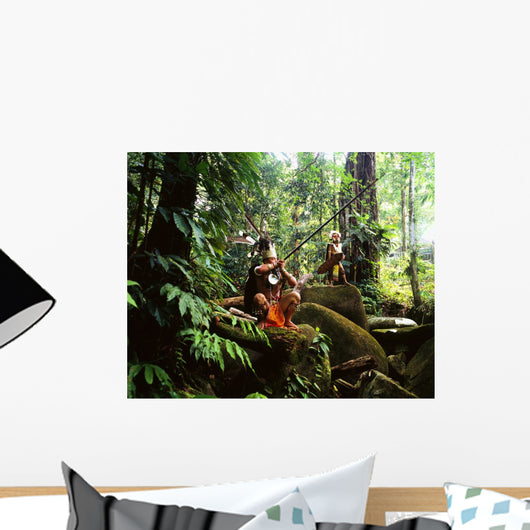 Sarawak Men Dressed Traditional Wall Decal
