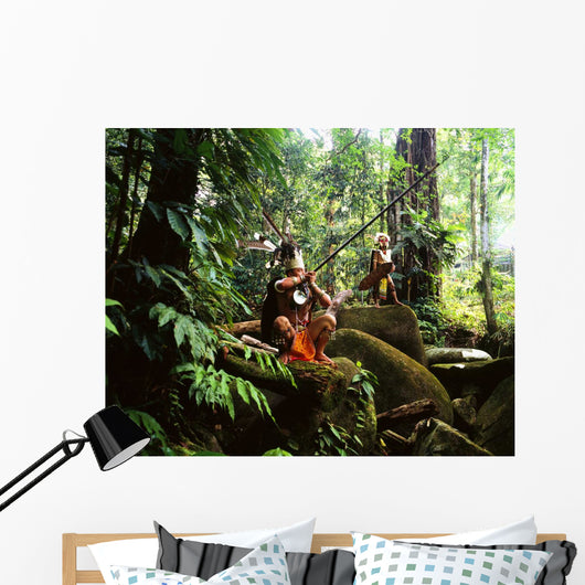 Sarawak Men Dressed Traditional Wall Decal