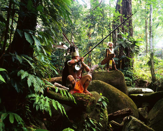 Sarawak Men Dressed Traditional Wall Decal