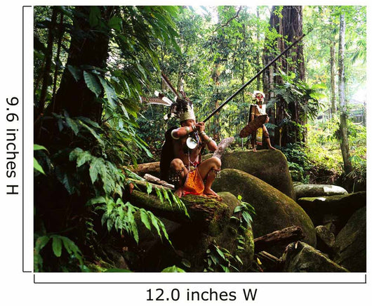 Sarawak Men Dressed Traditional Wall Decal