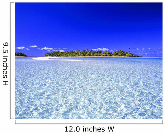 One Foot Island Aitutaki Wall Decal