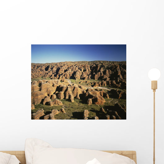 Rugged Landscape with Eroded Wall Decal