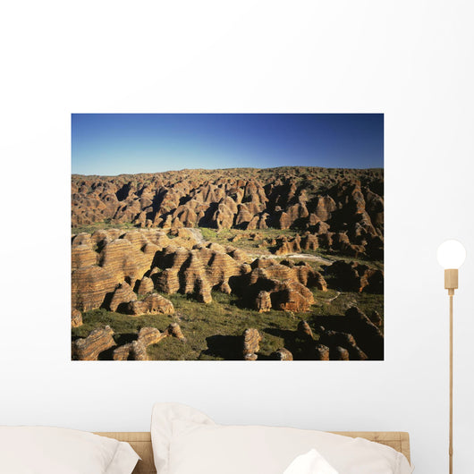Rugged Landscape with Eroded Wall Decal