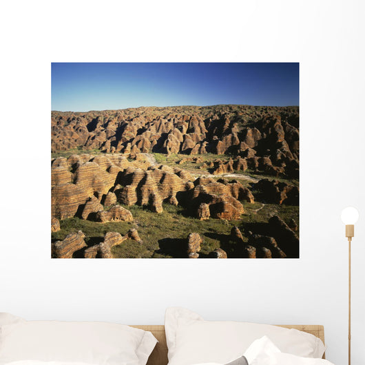 Rugged Landscape with Eroded Wall Decal
