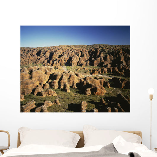 Rugged Landscape with Eroded Wall Decal