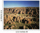 Rugged Landscape with Eroded Wall Decal