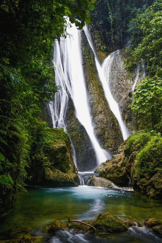Waterfall over Moss Covered Wall Decal