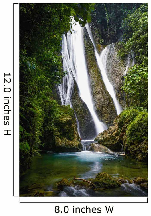 Waterfall over Moss Covered Wall Decal