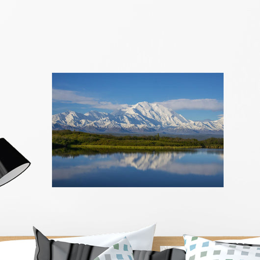 Scenic Mt McKinley Reflecting Wall Decal Design 1