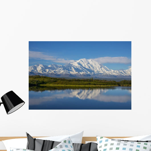 Scenic Mt McKinley Reflecting Wall Decal Design 1