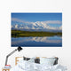 Scenic Mt McKinley Reflecting Wall Decal Design 1