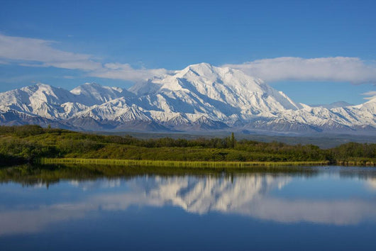 Scenic Mt McKinley Reflecting Wall Decal Design 1
