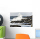 Wave Crashing into Rocky Wall Decal