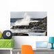 Wave Crashing into Rocky Wall Decal