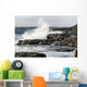 Wave Crashing into Rocky Wall Decal