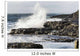 Wave Crashing into Rocky Wall Decal