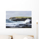 Waves Crashing into Rocky Wall Decal