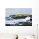 Waves Crashing into Rocky Wall Decal
