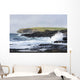 Waves Crashing into Rocky Wall Decal
