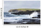 Waves Crashing into Rocky Wall Decal