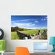 Rock Fence with Metal Wall Decal