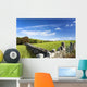 Rock Fence with Metal Wall Decal