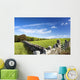 Rock Fence with Metal Wall Decal