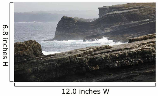 Rugged Dark Rocky Cliffs Wall Decal