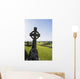 Celtic Cross Grassy Hill Wall Decal