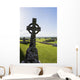 Celtic Cross Grassy Hill Wall Decal