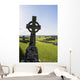 Celtic Cross Grassy Hill Wall Decal