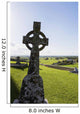 Celtic Cross Grassy Hill Wall Decal