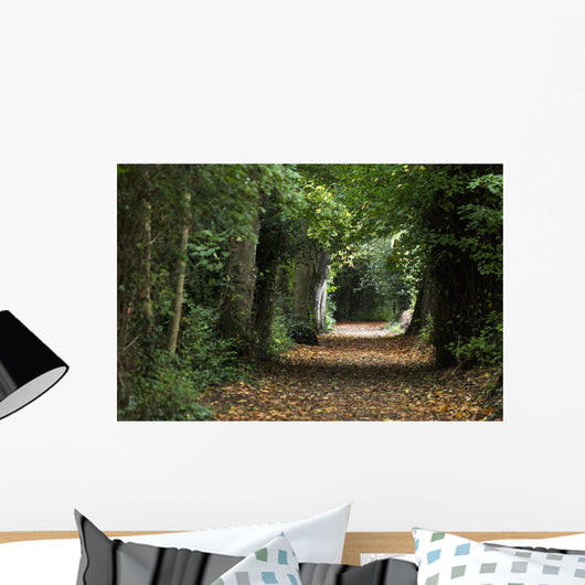 Leaf Covered Pathway Dense Wall Decal
