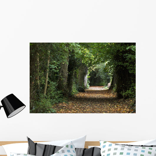 Leaf Covered Pathway Dense Wall Decal