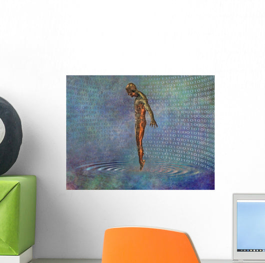 Technological Abstract Wall Mural