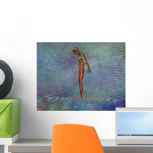 Technological Abstract Wall Mural