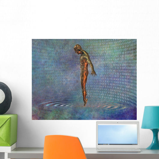 Technological Abstract Wall Mural