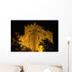 Bunratty Castle lit against black sky Wall Mural