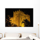 Bunratty Castle lit against black sky Wall Mural