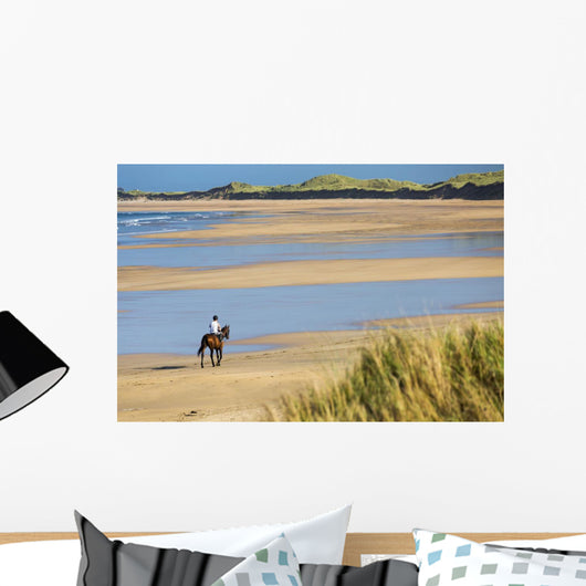 Horse and Rider Beach Wall Decal