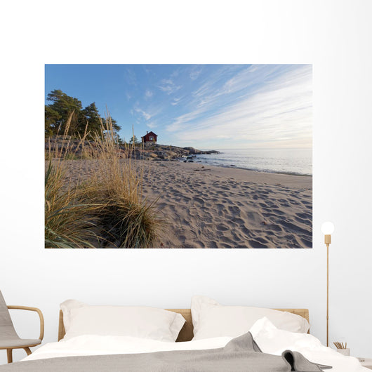 Red and White Cottage Wall Decal