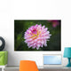 Pink Zinnia Flower Wall Decal