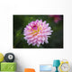 Pink Zinnia Flower Wall Decal