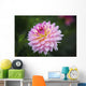 Pink Zinnia Flower Wall Decal