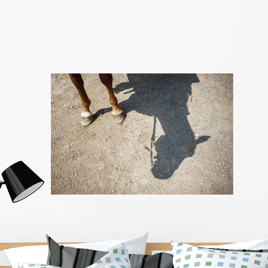 Horse Legs and Shadow Wall Decal