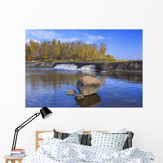 Rainbow Falls Whiteshell River Wall Decal Design 2