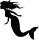 Mermaid Silhouette Swimming Wall Decal