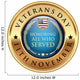 Veterans Day icon Wall Decal