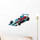 Blue Racing Car Wall Decal